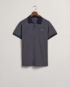 Gant 4-Color Oxford Piqué Short Sleeve Polo Persian Blue