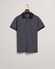 Gant 4-Color Oxford Piqué Short Sleeve Polo Persian Blue