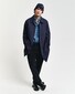 Gant 5 Buttons Long Cotton Car Coat Jas Avond Blauw
