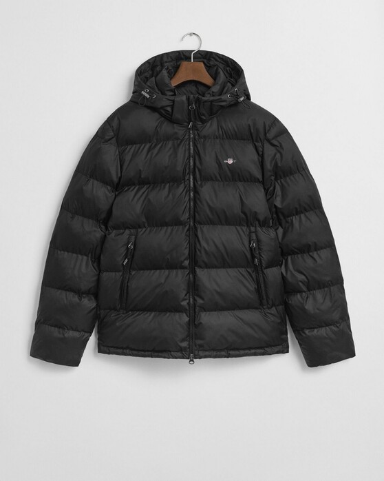 Gant Active Cloud Jacket Detachable Hood Black