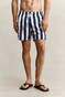 Gant Allover Block Stripe Swim Short Rich Navy