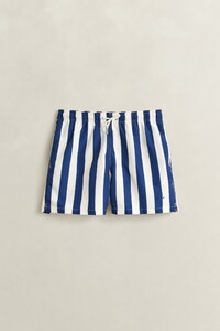 Gant Allover Block Stripe Swim Short Rich Navy