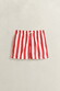 Gant Allover Block Stripe Swim Short Rose Red