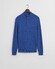 Gant Allover Cable Knit Cotton Half Zip Pullover Rich Blue