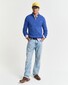 Gant Allover Cable Knit Cotton Half Zip Pullover Rich Blue