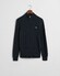 Gant Allover Cable Knit Cotton Half Zip Trui Avond Blauw