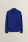 Gant Allover Cable Knit Cotton Half Zip Trui Blauw