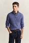 Gant Allover Cable Knit Cotton Half Zip Trui Blue Horizon
