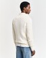 Gant Allover Cable Knit Cotton Half Zip Trui Cream