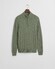 Gant Allover Cable Knit Cotton Half Zip Trui Kalamata Green