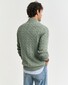 Gant Allover Cable Knit Cotton Half Zip Trui Kalamata Green