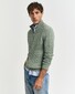 Gant Allover Cable Knit Cotton Half Zip Trui Kalamata Green