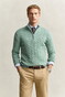 Gant Allover Cable Knit Cotton Half Zip Trui Soft Green Melange