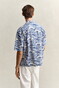 Gant Allover Pattern Resort Collar Short Sleeve Overhemd Vintage Blue