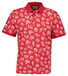 Gant Allover Seashell Pattern Polo Rose Red