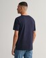Gant Archive Graphic Chest Shield Print Crew Neck T-Shirt Avond Blauw
