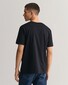 Gant Archive Graphic Chest Shield Print Crew Neck T-Shirt Zwart