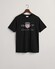 Gant Archive Graphic Chest Shield Print Crew Neck T-Shirt Zwart