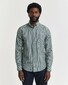 Gant Archive Organic Cotton Poplin Multi Stripe Overhemd Forest Green
