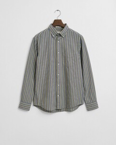 Gant Archive Organic Cotton Poplin Multi Stripe Overhemd Naval Blue