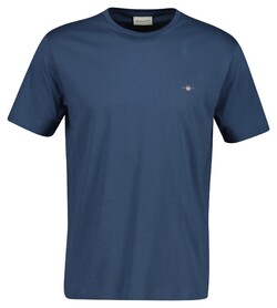 Gant Archive Shield Cotton Crew Neck Short Sleeve T-Shirt Naval Blue