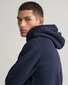 Gant Archive Shield Embroidery Hoodie Trui Avond Blauw