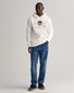 Gant Archive Shield Embroidery Hoodie Trui Eggshell