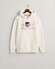 Gant Archive Shield Embroidery Hoodie Trui Eggshell