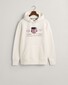 Gant Archive Shield Embroidery Hoodie Trui Eggshell