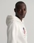 Gant Archive Shield Embroidery Hoodie Trui Eggshell