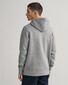 Gant Archive Shield Embroidery Hoodie Trui Grijs Melange