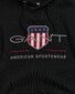 Gant Archive Shield Embroidery Hoodie Trui Zwart