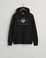 Gant Archive Shield Embroidery Hoodie Trui Zwart