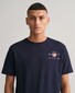 Gant Archive Shield Embroidery T-Shirt Avond Blauw