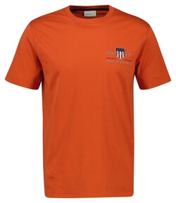 Gant Archive Shield Embroidery T-Shirt Deep Orange