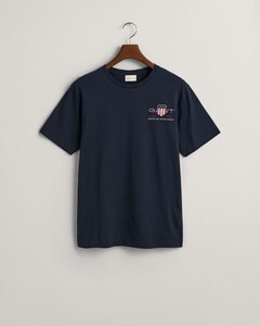 Gant Archive Shield Embroidery T-Shirt Evening Blue