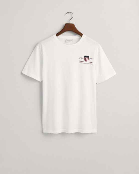 Gant Archive Shield Embroidery T-Shirt Wit