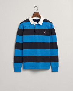 Gant Barstripe Heavy Rugger Pullover Day Blue