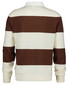 Gant Barstriped Cotton Polo Pullover Trui Cream