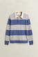 Gant Barstriped Lambswool Rugger Trui Grijs Melange