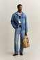 Gant Block Striped Rugger Trui Avond Blauw