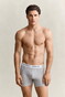 Gant Boxer Briefs 3Pack Uni Color Ondermode Licht Grijs