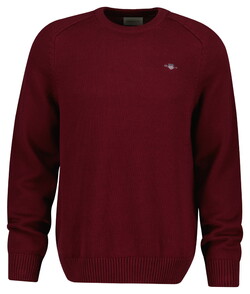 Gant Casual Cotton Crew Neck Pullover Plumped Red