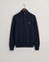 Gant Casual Cotton Half Zip Rib Endings Trui Avond Blauw