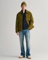Gant Casual Cotton Half Zip Rib Endings Trui Avond Blauw