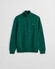 Gant Casual Cotton Half Zip Rib Endings Trui Deep Forest Green