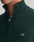 Gant Casual Cotton Half Zip Rib Endings Trui Groen