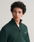 Gant Casual Cotton Half Zip Rib Endings Trui Groen