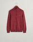Gant Casual Cotton Half Zip Rib Endings Trui Plumped Red
