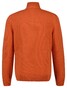 Gant Casual Cotton Half Zip Rib Endings Trui Pumpkin Orange Melange
